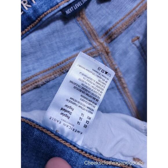 American Eagle Distressed Jegging Women's size 14 R - Picture 8 of 8